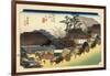 The 53 Stations of the Tokaido, Station 53: Otsu-juku, Shiga Prefecture-Ando Hiroshige-Framed Giclee Print