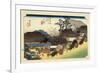 The 53 Stations of the Tokaido, Station 53: Otsu-juku, Shiga Prefecture-Ando Hiroshige-Framed Giclee Print