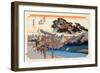 The 53 Stations of the Tokaido, Station 6: Fujisawa-shuku, Kanagawa Prefecture-Ando Hiroshige-Framed Giclee Print