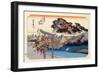 The 53 Stations of the Tokaido, Station 6: Fujisawa-shuku, Kanagawa Prefecture-Ando Hiroshige-Framed Giclee Print