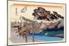 The 53 Stations of the Tokaido, Station 6: Fujisawa-shuku, Kanagawa Prefecture-Ando Hiroshige-Mounted Giclee Print