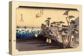 The 53 Stations of the Tokaido, Station 8: Oiso-juku, Kanagawa Prefecture-Ando Hiroshige-Stretched Canvas