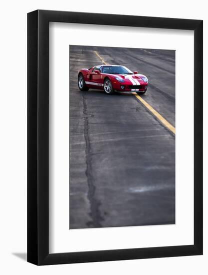 The 550 Horsepower Ford Gt Supercar at an Airstrip on San Juan Island in Washington State-Ben Herndon-Framed Photographic Print