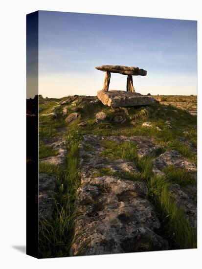 The 6,000 Year Old Poulnabrone Dolmen, the Burren, County Clare, Ireland-null-Stretched Canvas