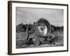 The 62nd Coast Artillery Concealing the Searchlight for Obvious Reasons-Carl Mydans-Framed Premium Photographic Print