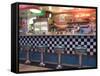 The 66 Diner Along Historic Route 66, Albuquerque, New Mexico-Michael DeFreitas-Framed Stretched Canvas