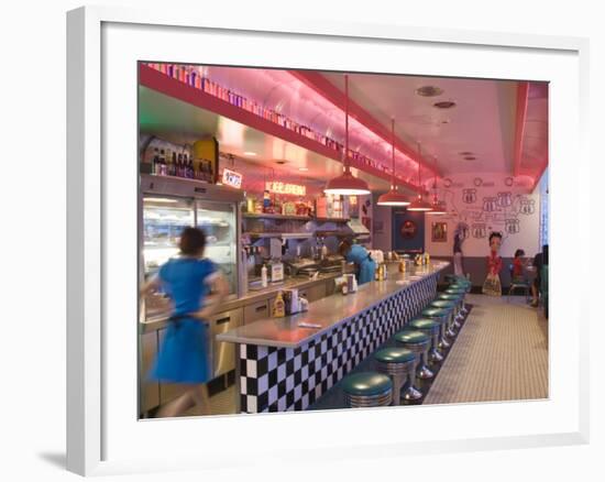 The 66 Diner Along Historic Route 66, Albuquerque, New Mexico-Michael DeFreitas-Framed Photographic Print