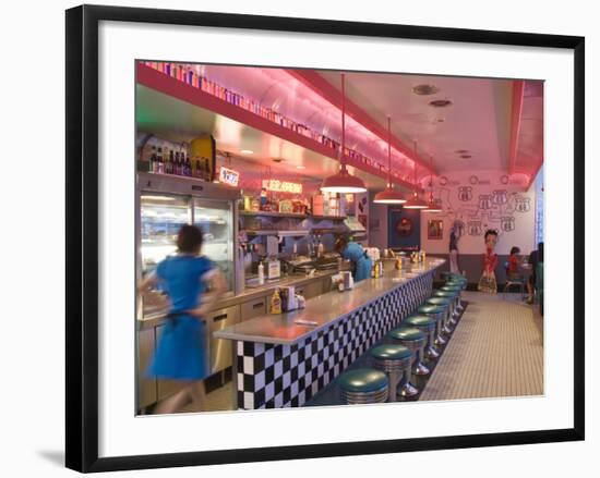 The 66 Diner Along Historic Route 66, Albuquerque, New Mexico-Michael DeFreitas-Framed Photographic Print