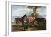 The 6th Duke's Favourite Hunters and Dogs, 1857-John E. Ferneley-Framed Giclee Print