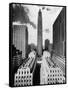 The 70-Story RCA Building Towers Over the City Complex of Rockefeller Center-null-Framed Stretched Canvas