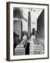 The 70-Story RCA Building Towers Over the City Complex of Rockefeller Center-null-Framed Premium Photographic Print