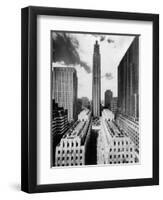 The 70-Story RCA Building Towers Over the City Complex of Rockefeller Center-null-Framed Photographic Print