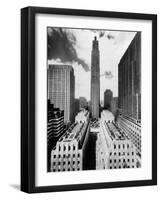 The 70-Story RCA Building Towers Over the City Complex of Rockefeller Center-null-Framed Photographic Print