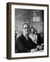 The 70 Year Old Phone Operators Headphones Were Knocked of Her Head by Explosion-Francis Miller-Framed Photographic Print