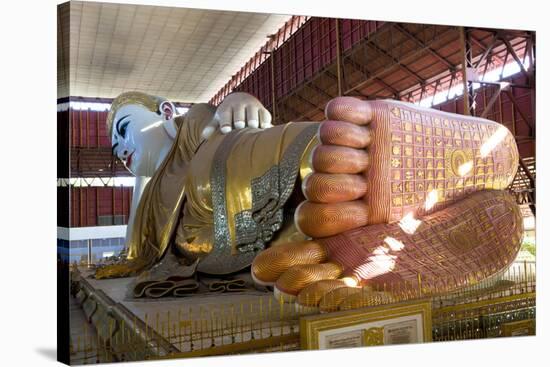 The 70M Long Chaukhtatgyi Reclining Buddha at Chaukhtatgyi Paya-Lee Frost-Stretched Canvas