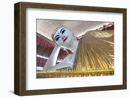 The 70M Long Chaukhtatgyi Reclining Buddha at Chaukhtatgyi Paya-Lee Frost-Framed Photographic Print