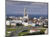 The 75M Tall Steeple and Vast Modernist Church of Hallgrimskirkja, Reykjavik, Iceland-Gavin Hellier-Mounted Photographic Print