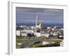 The 75M Tall Steeple and Vast Modernist Church of Hallgrimskirkja, Reykjavik, Iceland-Gavin Hellier-Framed Photographic Print