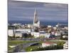 The 75M Tall Steeple and Vast Modernist Church of Hallgrimskirkja, Reykjavik, Iceland-Gavin Hellier-Mounted Photographic Print