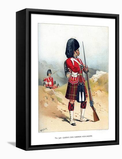 The 79th Queen's Own Cameron Highlanders, C1890-Frank Teller-Framed Stretched Canvas