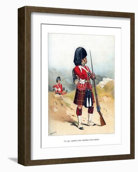 The 79th Queen's Own Cameron Highlanders, C1890-Frank Teller-Framed Giclee Print