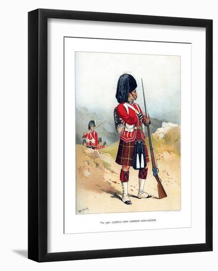 The 79th Queen's Own Cameron Highlanders, C1890-Frank Teller-Framed Giclee Print