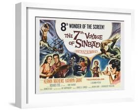 The 7th Voyage of Sinbad, 1958-null-Framed Art Print