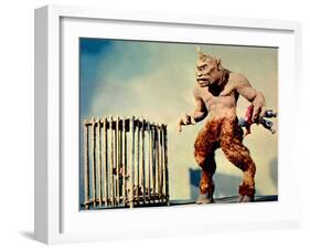 The 7th Voyage Of Sinbad, (AKA The Seventh Voyage Of Sinbad), Cyclops With Prisoners, 1958-null-Framed Photo