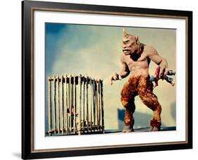 The 7th Voyage Of Sinbad, (AKA The Seventh Voyage Of Sinbad), Cyclops With Prisoners, 1958-null-Framed Photo