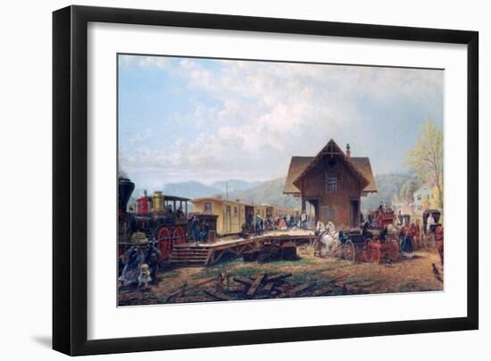 The 9:45 Accommodation, 1867-Edward Lamson Henry-Framed Giclee Print