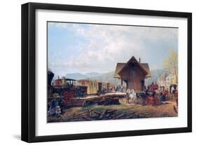 The 9:45 Accommodation, 1867-Edward Lamson Henry-Framed Giclee Print