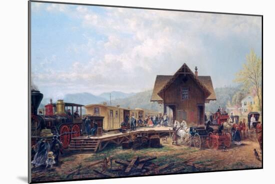 The 9:45 Accommodation, 1867-Edward Lamson Henry-Mounted Giclee Print