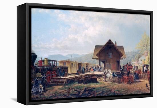 The 9:45 Accommodation, 1867-Edward Lamson Henry-Framed Stretched Canvas