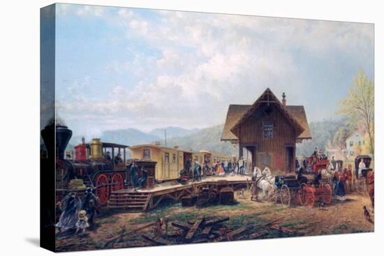 The 9:45 Accommodation, 1867-Edward Lamson Henry-Stretched Canvas