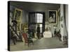 The, 9 Rue de la Condamine Artist's Studio-Frederic Bazille-Stretched Canvas