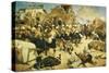 The 92nd Highlanders and the 2nd Gurkhas Storming Gaudi Mullah Sahibhad, Candahar-Richard Caton Woodville-Stretched Canvas