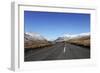 The A5 Road Runs Through Past Snow-Capped Mountains in Snowdonia National Park-Stuart Forster-Framed Photographic Print