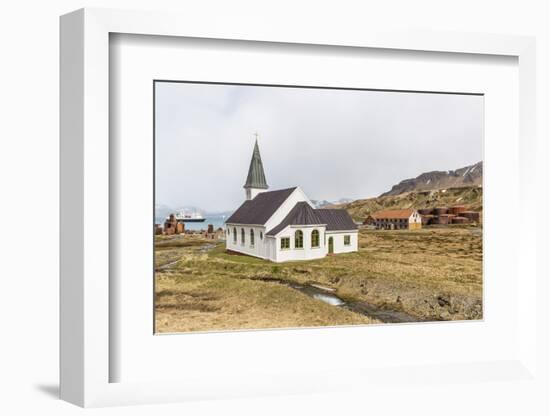 The Abandoned and Recently Restored Whaling Station at Grytviken-Michael Nolan-Framed Photographic Print