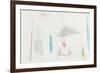 The Abandoned House; Brennendes Haus-Paul Klee-Framed Giclee Print