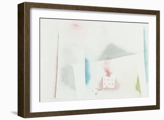 The Abandoned House; Brennendes Haus-Paul Klee-Framed Giclee Print