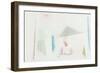 The Abandoned House; Brennendes Haus-Paul Klee-Framed Giclee Print