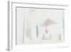 The Abandoned House; Brennendes Haus-Paul Klee-Framed Giclee Print