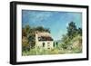 The Abandoned House; La Maison Abandonee, 1887-Alfred Sisley-Framed Giclee Print