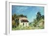 The Abandoned House; La Maison Abandonee, 1887-Alfred Sisley-Framed Giclee Print