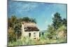 The Abandoned House; La Maison Abandonee, 1887-Alfred Sisley-Mounted Giclee Print