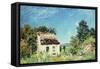 The Abandoned House; La Maison Abandonee, 1887-Alfred Sisley-Framed Stretched Canvas