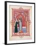 The Abbess Hilda Offering the Gospel to St. Walburga-German School-Framed Giclee Print