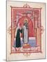 The Abbess Hilda Offering the Gospel to St. Walburga-German School-Mounted Giclee Print