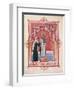 The Abbess Hilda Offering the Gospel to St. Walburga-German School-Framed Giclee Print