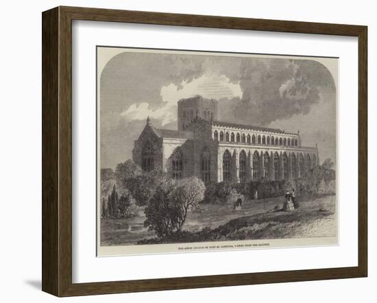 The Abbey Church of Bury St Edmunds, Viewed from the Gardens-Samuel Read-Framed Giclee Print